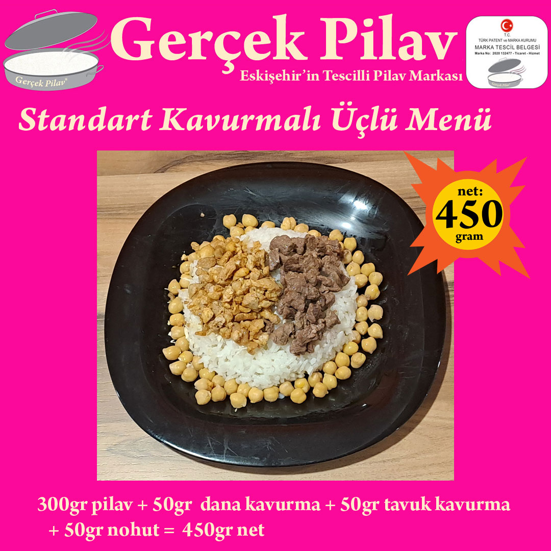 Dana ve Tavuk Kavurmalı Üçlü